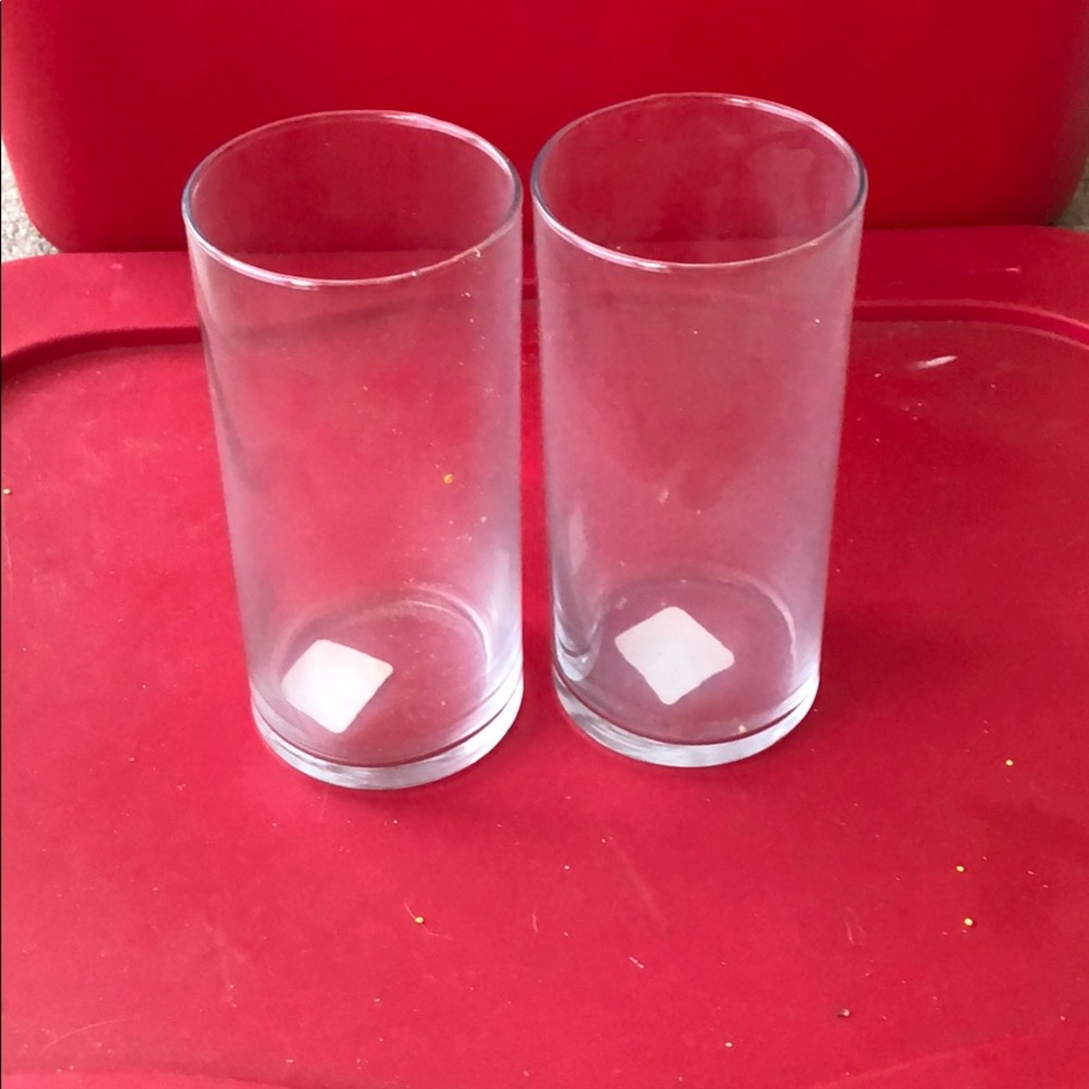 Tall glass decor glasses